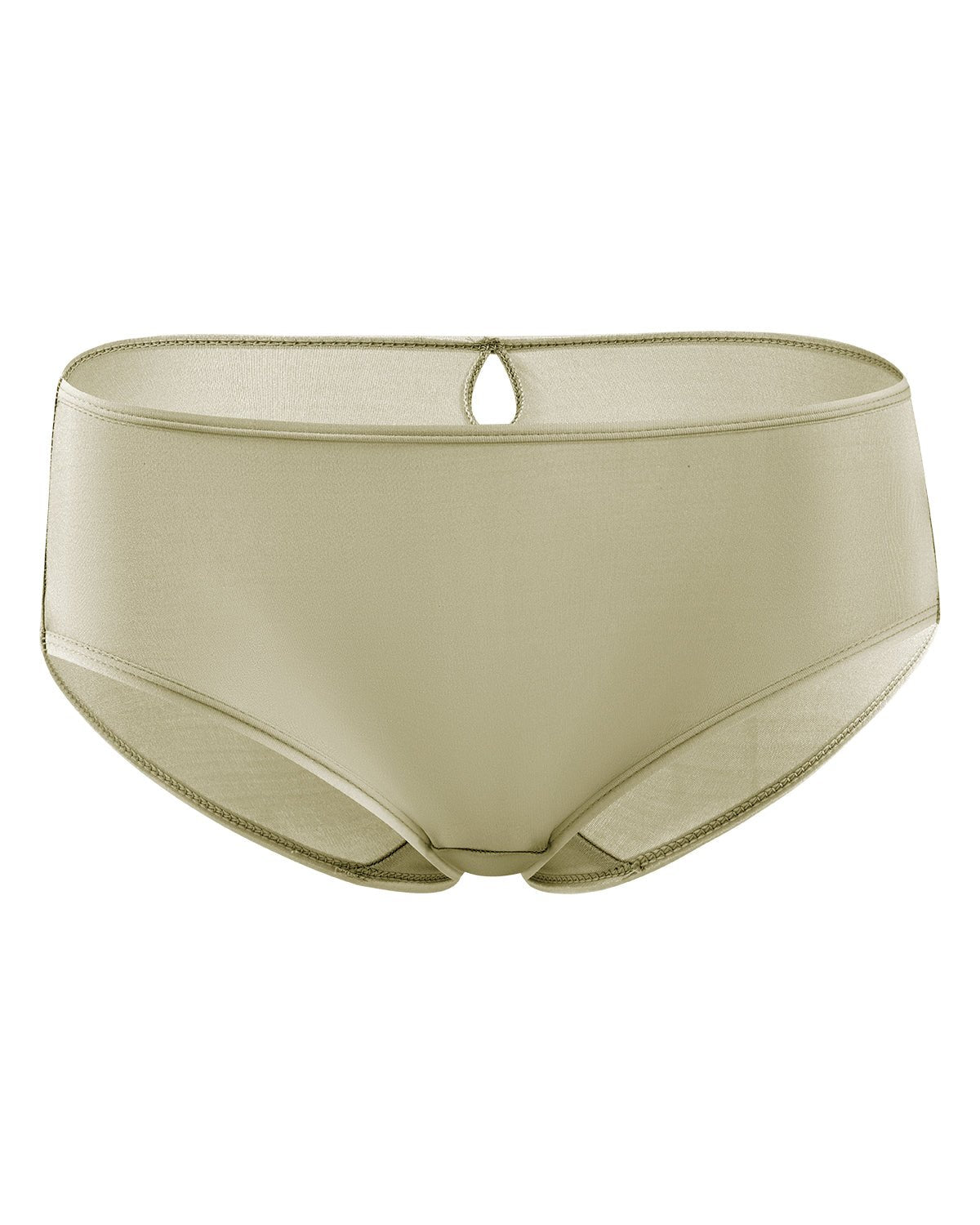 FEELITS KN28 Mulberry Silk Cut-Out Back Bikini Panties - FEELITS