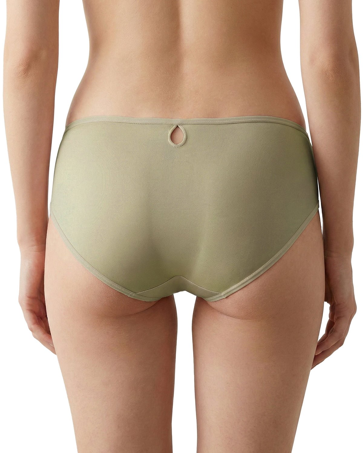 FEELITS KN28 Mulberry Silk Cut-Out Back Bikini Panties - FEELITS