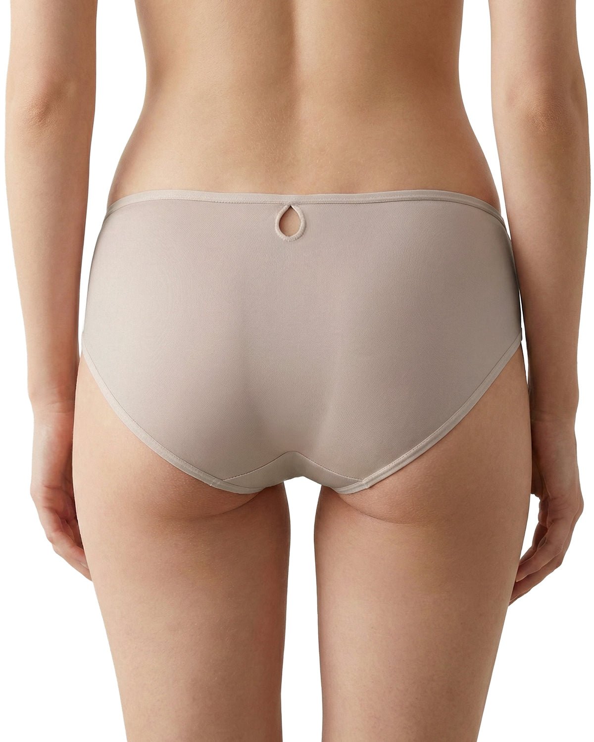 FEELITS KN28 Mulberry Silk Cut-Out Back Bikini Panties - FEELITS