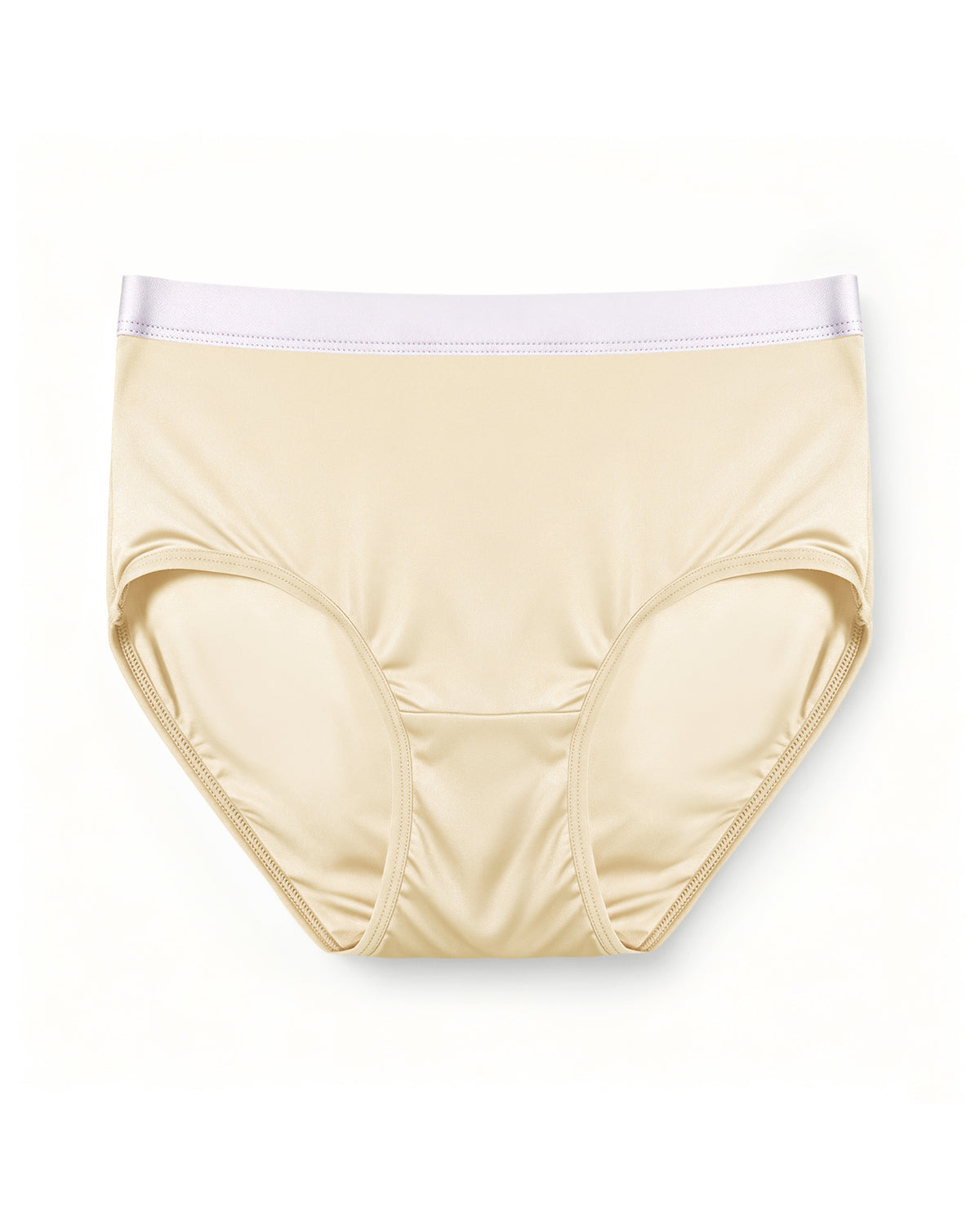 KN38 silk bikini panties, Champagne front view | FEELITS