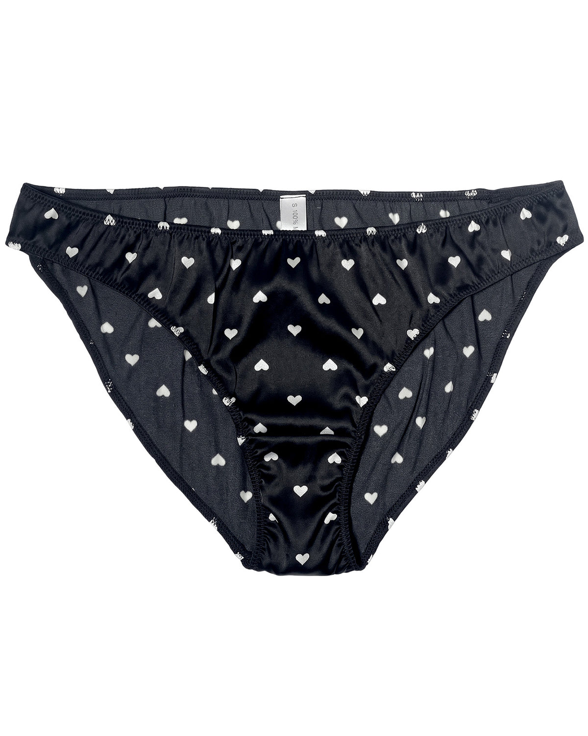 FEELITS KNP13 midnight hearts silk bikini panties — hero
