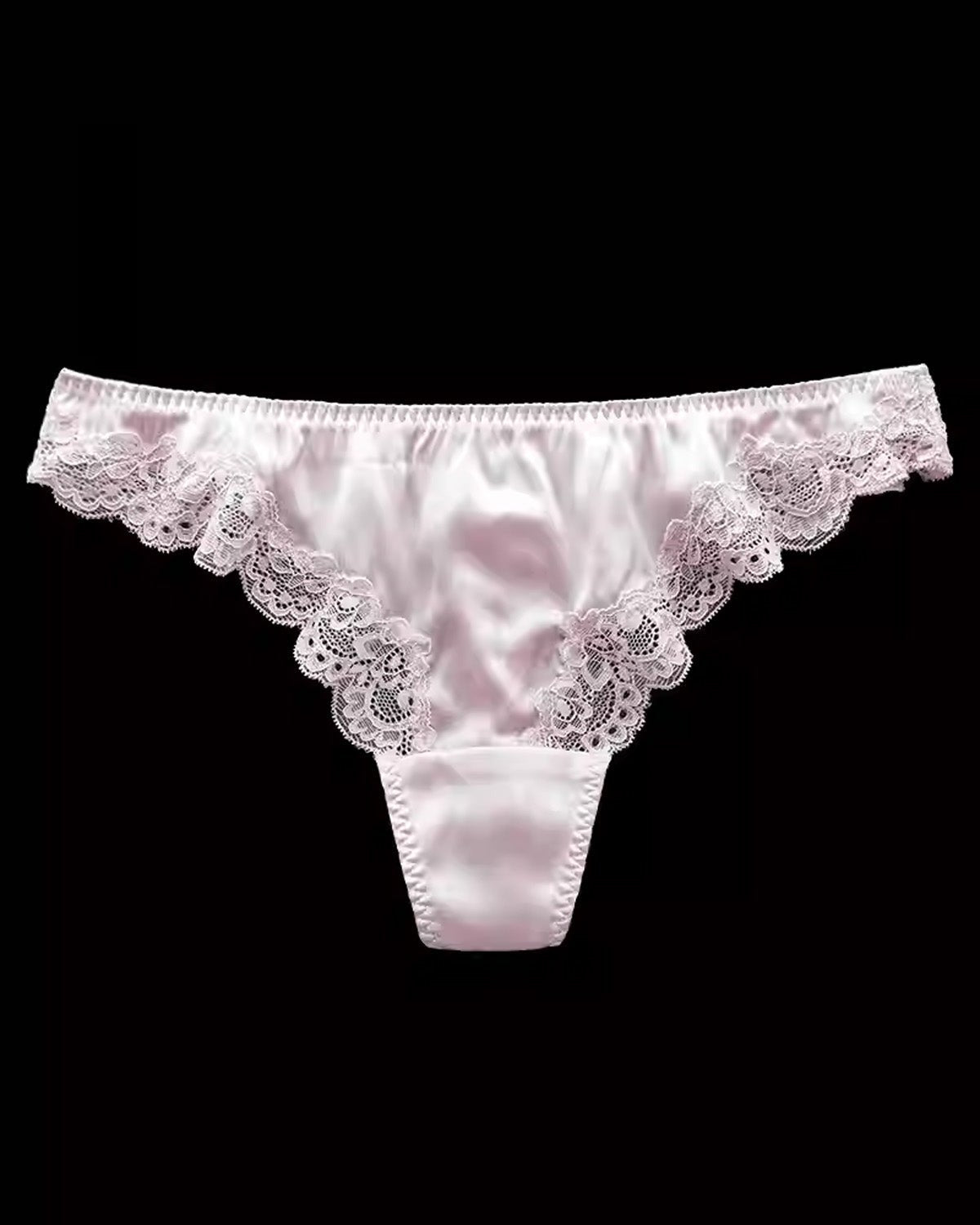 FEELITS Mulberry Silk Lace Fitness T - Back Thong Panties – Seamless, Low - Rise, Sensual Mulberry Silk Lingerie for Women, Perfect Under Yoga & Fitted Wear - FEELITS