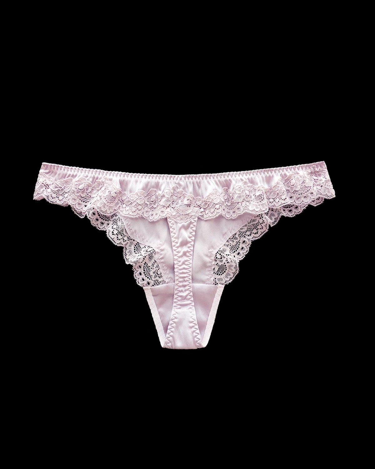 FEELITS Mulberry Silk Lace Fitness T - Back Thong Panties – Seamless, Low - Rise, Sensual Mulberry Silk Lingerie for Women, Perfect Under Yoga & Fitted Wear - FEELITS