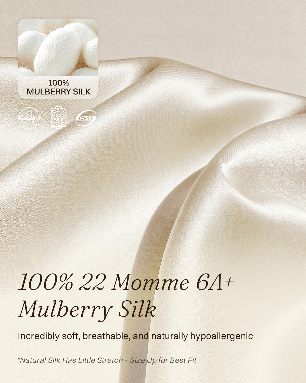 FEELITS NG02 Nachthemd aus Maulbeerseide, 22 Momme – Integrierte Brustpolster & florale Spitze