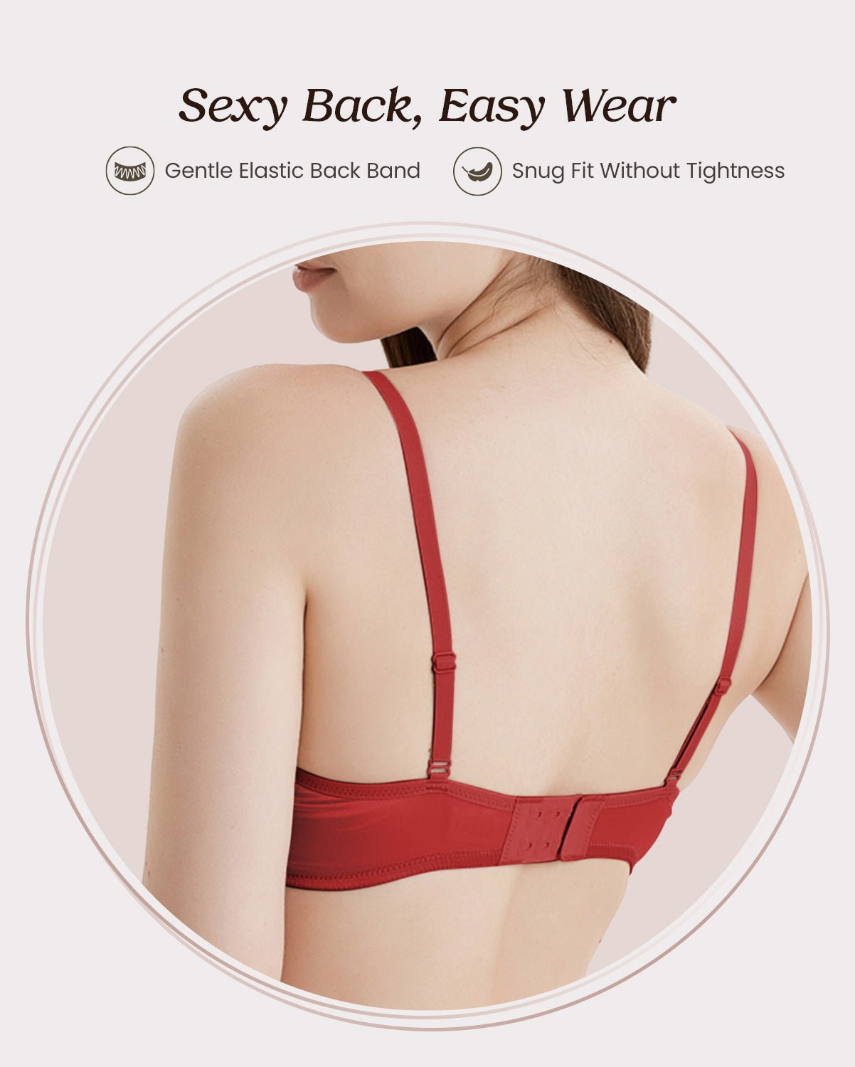 FEELITS Real Mulberry Silk Bra, Full Coverage Silk Satin Bralette, Wireless with Adjustable Straps, Breathable Soft Cup - FEELITS