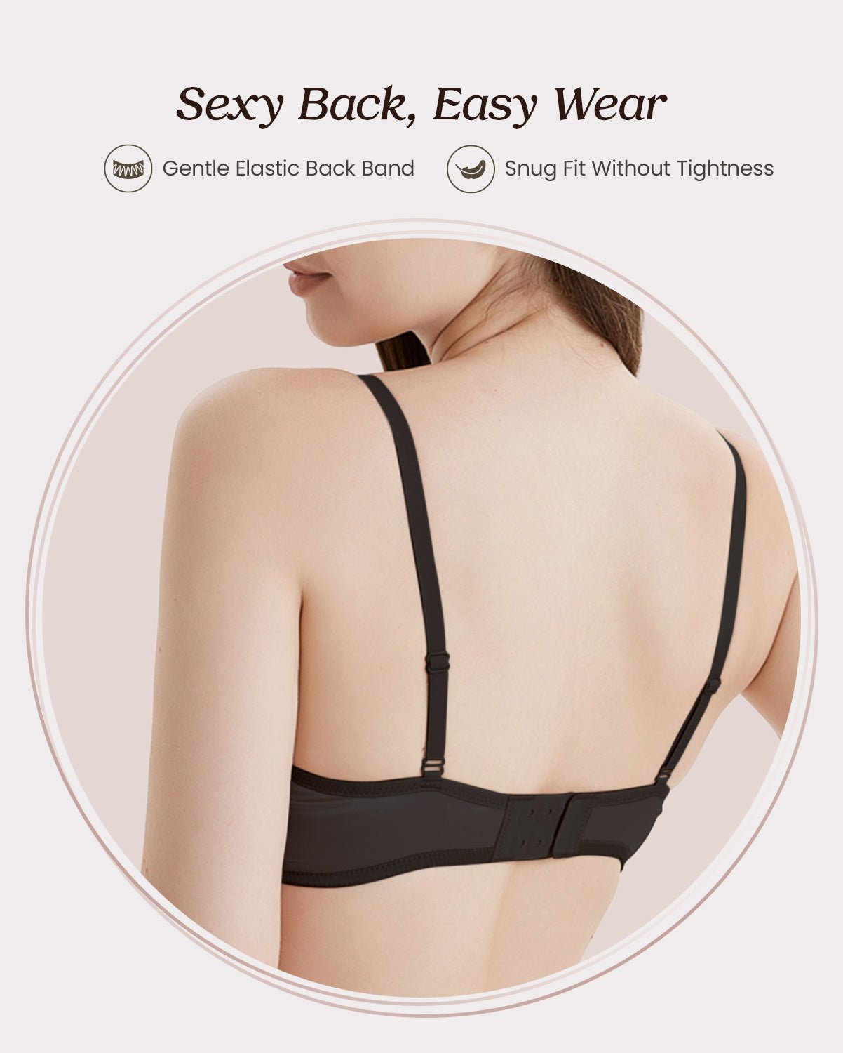 FEELITS Real Mulberry Silk Bra, Full Coverage Silk Satin Bralette, Wireless with Adjustable Straps, Breathable Soft Cup - FEELITS