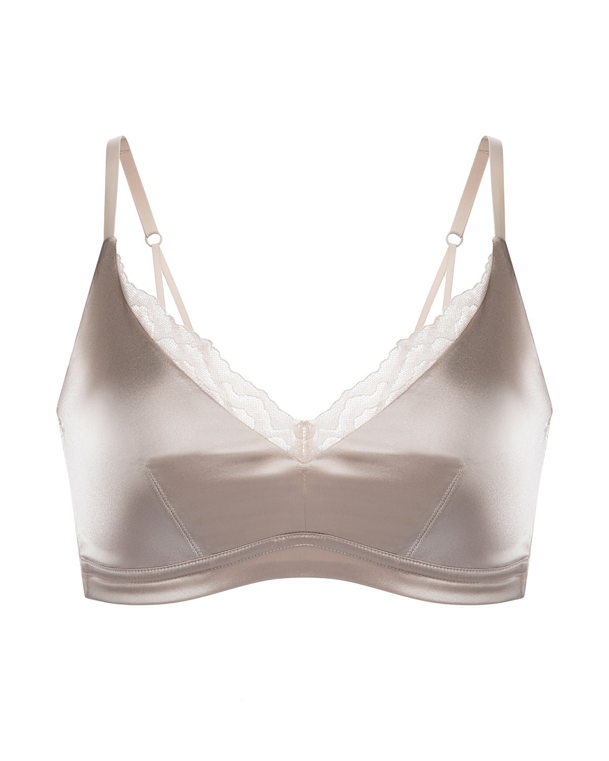 FEELITS BRA07 22 Momme Mulberry Silk Wire-Free Bralette – Full-Coverage Comfort & Adjustable Straps - FEELITS