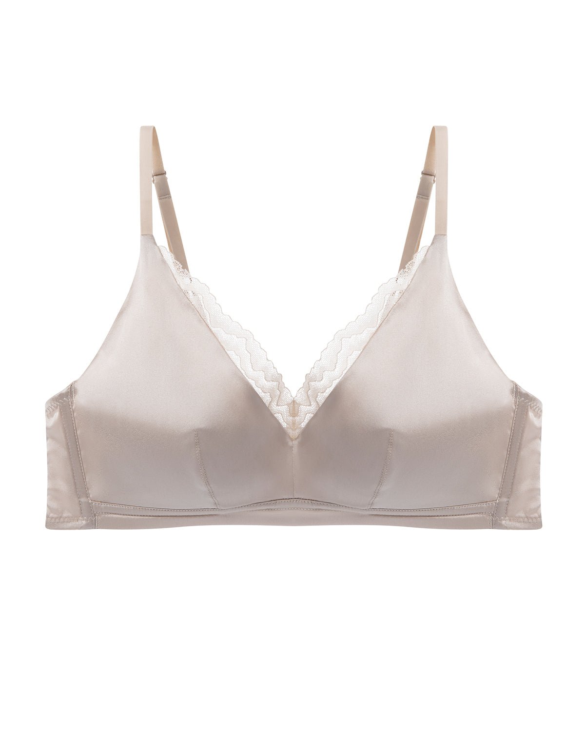 FEELITS Real Mulberry Silk Bralette, Luxury 22 Momme Silk Full - Coverage Wire - Free Bra for Women, Sexy & Ultra Comfortable - FEELITS