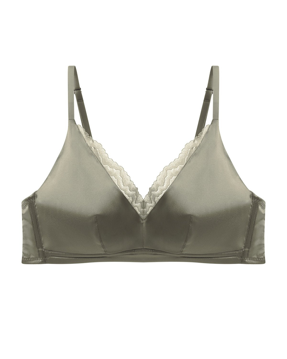 FEELITS Real Mulberry Silk Bralette, Luxury 22 Momme Silk Full - Coverage Wire - Free Bra for Women, Sexy & Ultra Comfortable - FEELITS