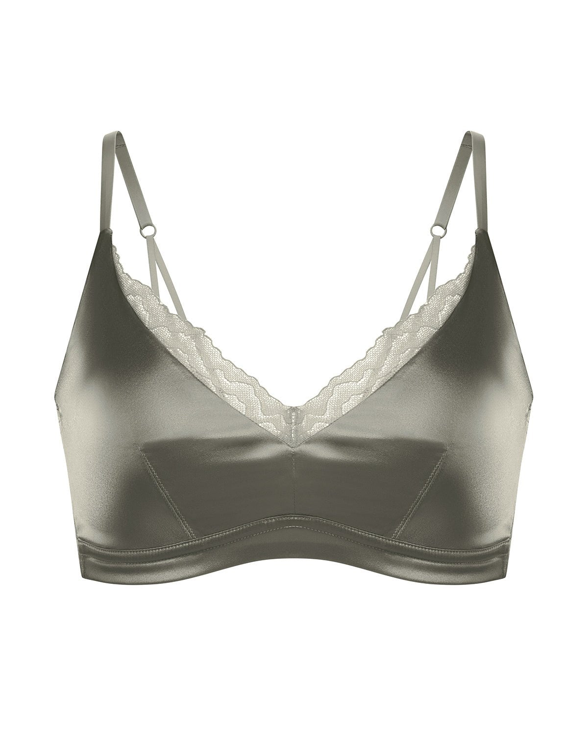 FEELITS Real Mulberry Silk Bralette, Luxury 22 Momme Silk Full - Coverage Wire - Free Bra for Women, Sexy & Ultra Comfortable - FEELITS