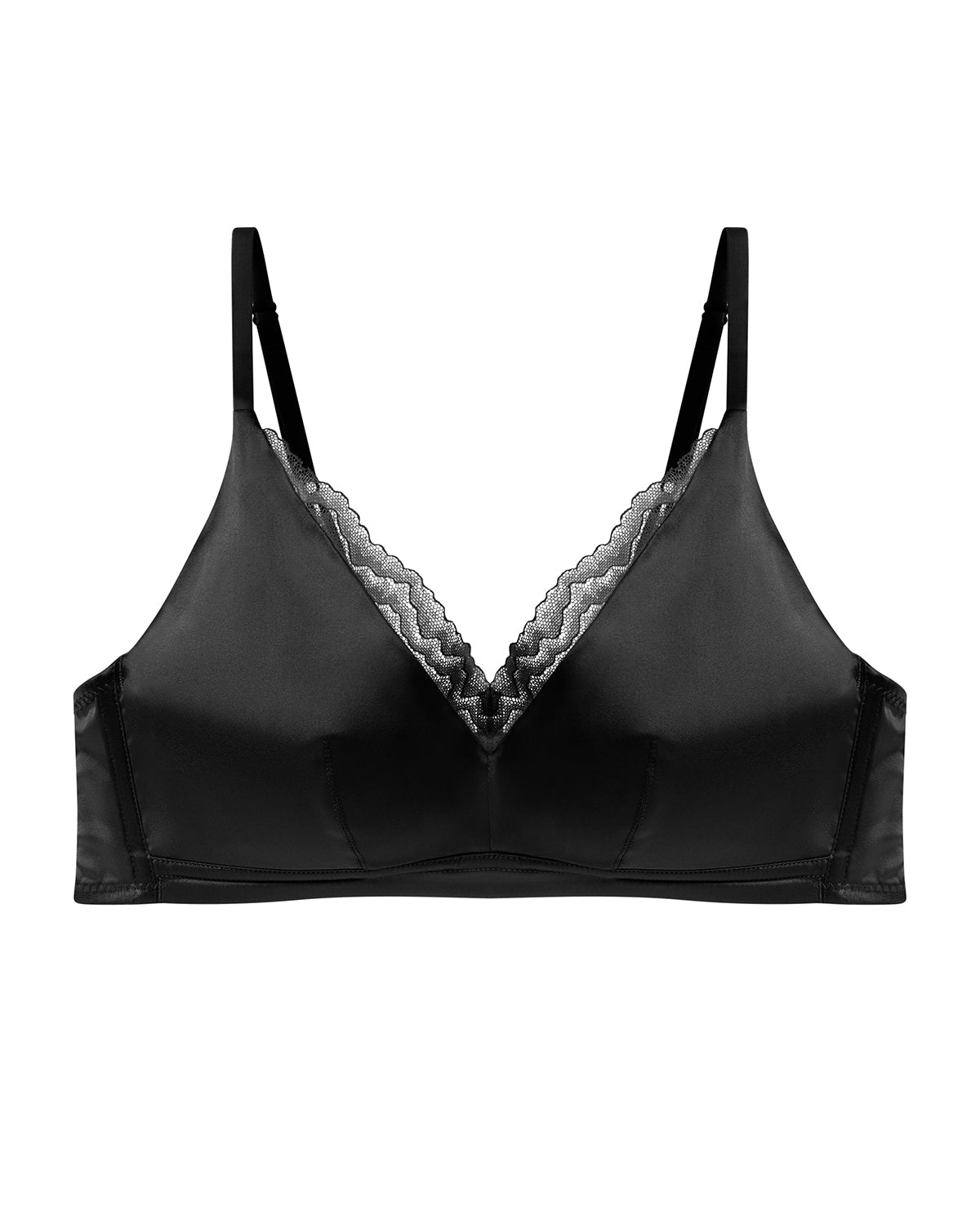 FEELITS Real Mulberry Silk Bralette, Luxury 22 Momme Silk Full - Coverage Wire - Free Bra for Women, Sexy & Ultra Comfortable - FEELITS