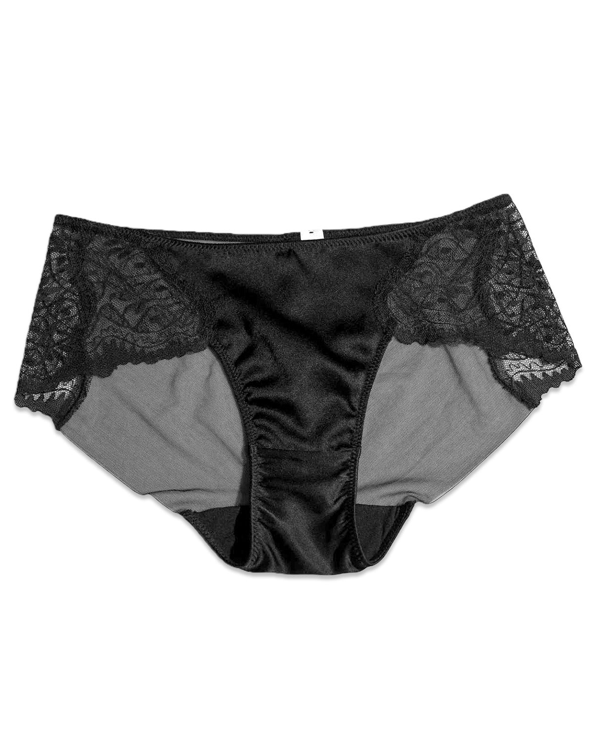FEELITS Real Mulberry Silk Satin Underwear, Sexy Breathable Bikini Lace Silk Panties for Women - FEELITS