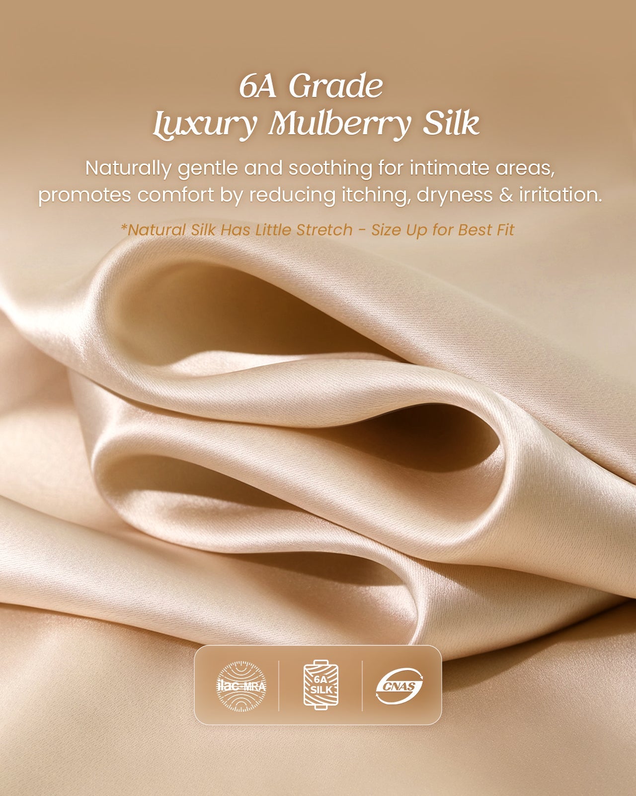 FEELITS Real Mulberry Silk Satin Underwear, Sexy Breathable Bikini Lace Silk Panties for Women - FEELITS