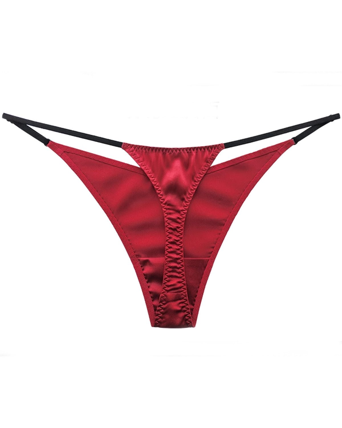 FEELITS Seduction 100% Mulberry Silk Sheer Mesh Thong for Women - FEELITS