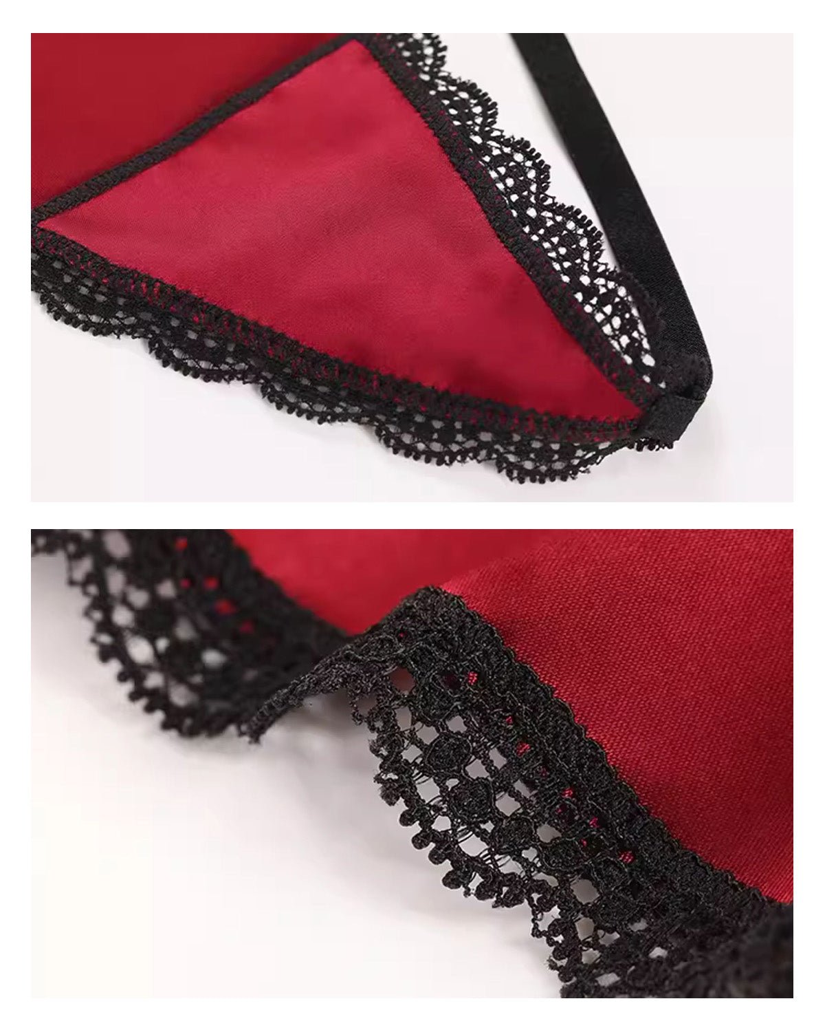 FEELITS Seduction Silk Lace Thong – 100% 6A Mulberry Silk G - String Panties for Women - FEELITS