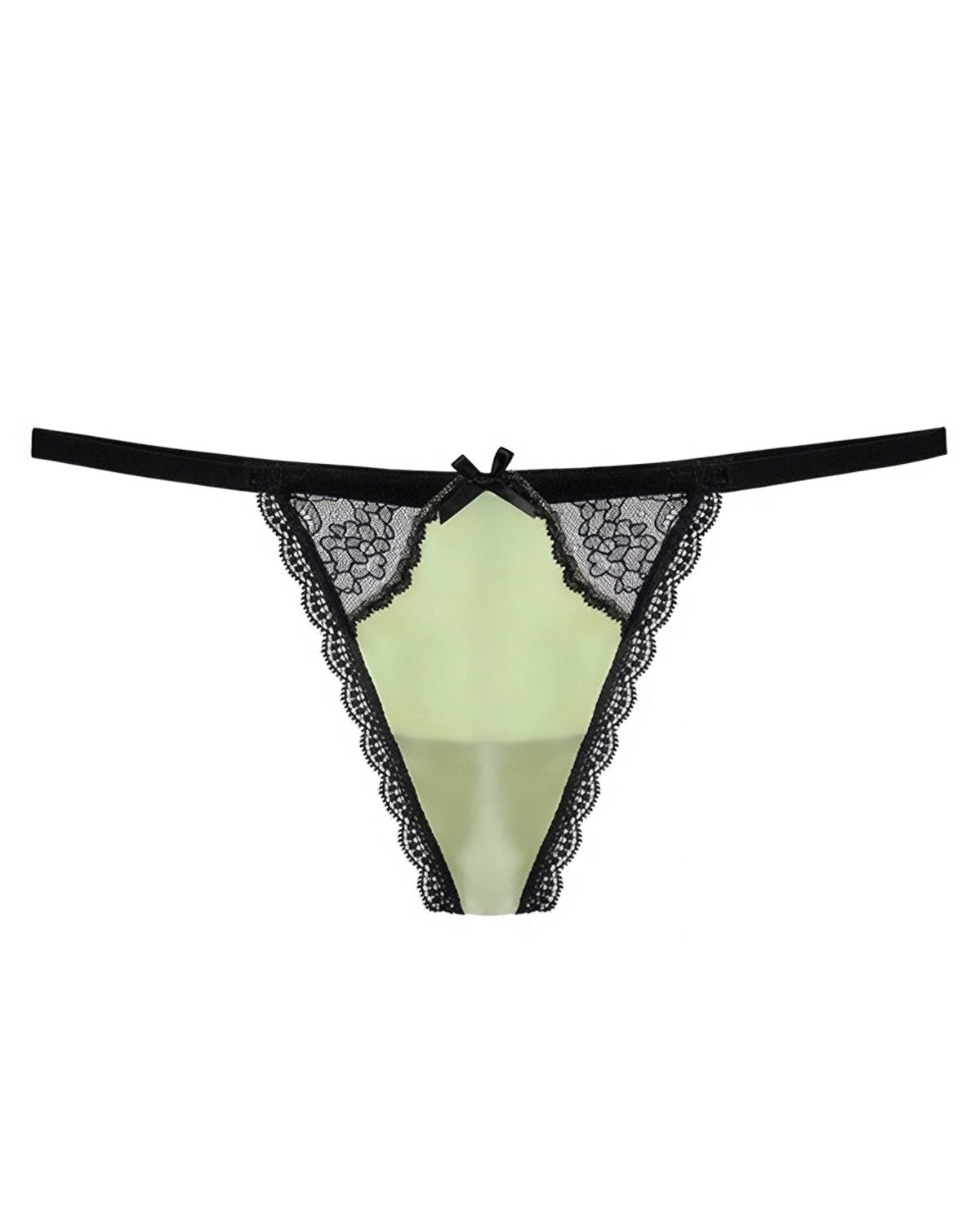 FEELITS Seduction Silk Lace Thong – 100% 6A Mulberry Silk G - String Panties for Women - FEELITS