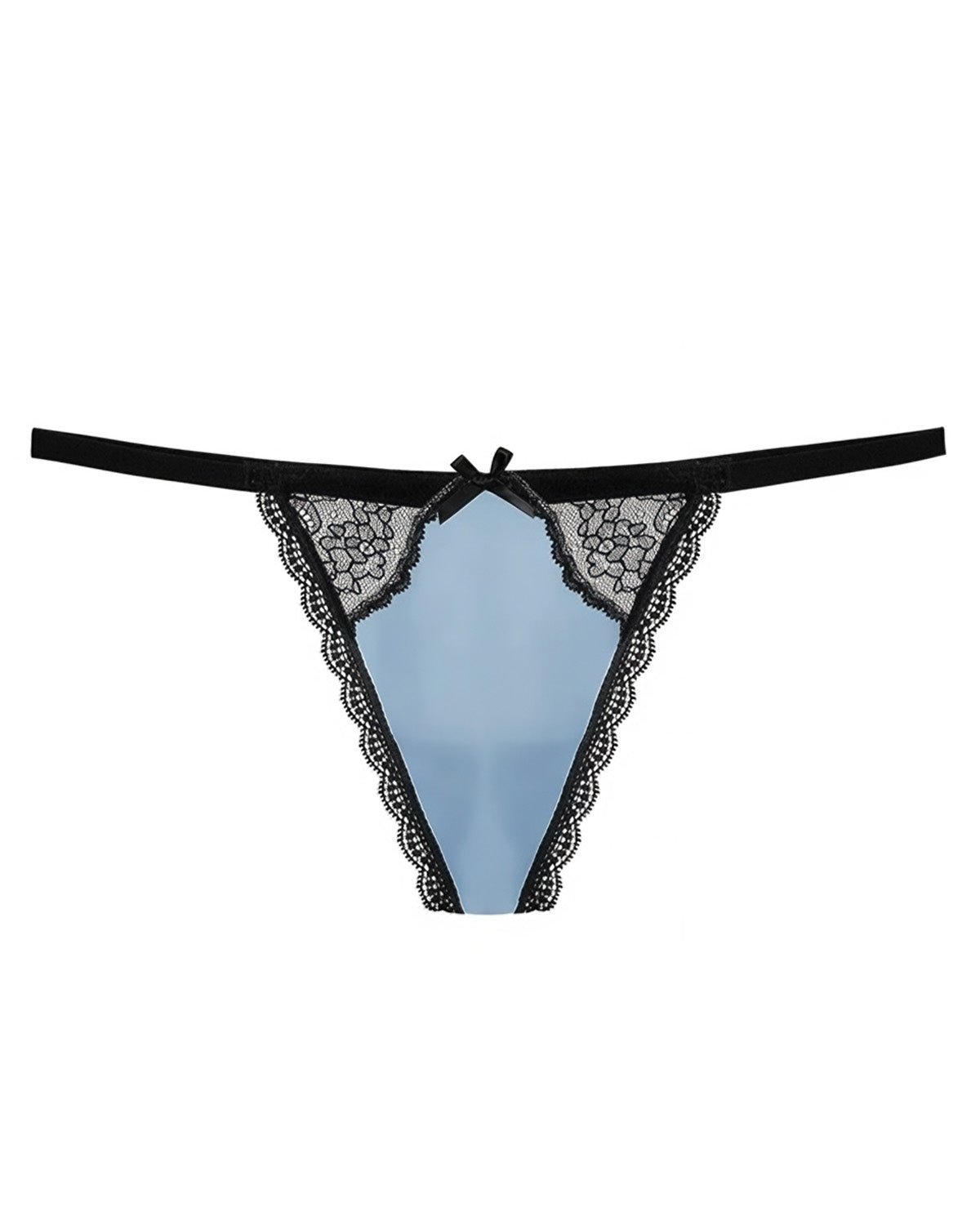 FEELITS Seduction Silk Lace Thong – 100% 6A Mulberry Silk G - String Panties for Women - FEELITS
