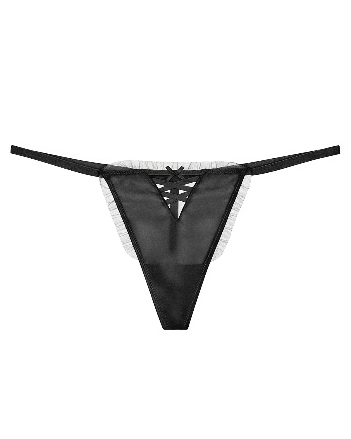 FEELITS Seduction Silk Lace Thong – Luxury 100% 6A Mulberry Silk G - String Panties for Women - FEELITS