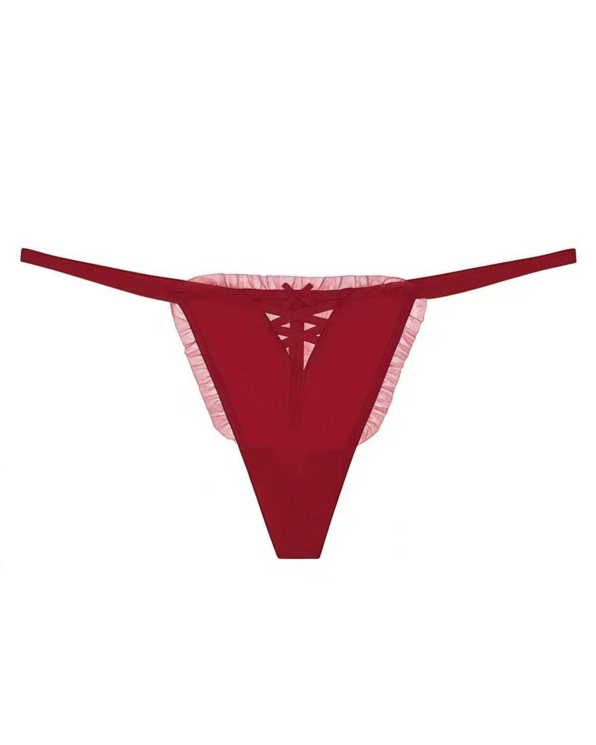 FEELITS Seduction Silk Lace Thong – Luxury 100% 6A Mulberry Silk G - String Panties for Women - FEELITS