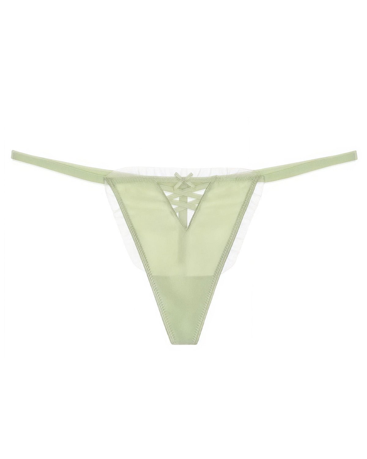 FEELITS Seduction Silk Lace Thong – Luxury 100% 6A Mulberry Silk G - String Panties for Women - FEELITS