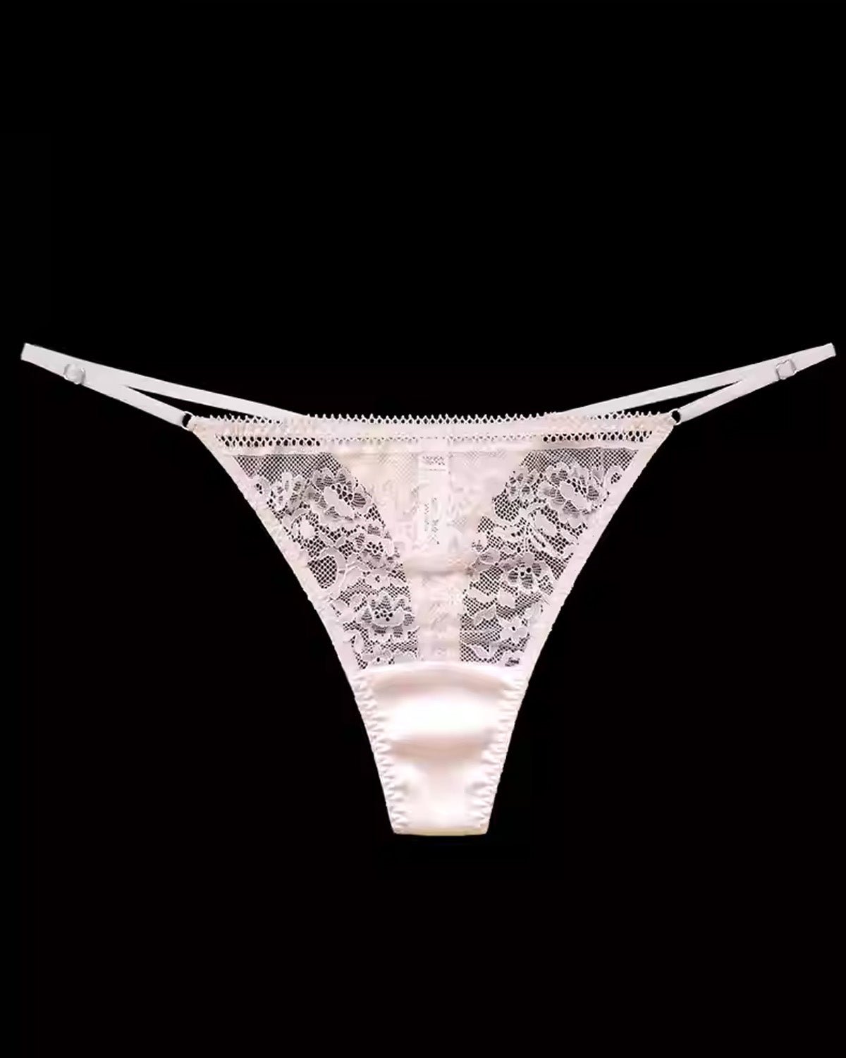 FEELITS Seduction Silk Sheer Lace T - Back Panties for Women - FEELITS