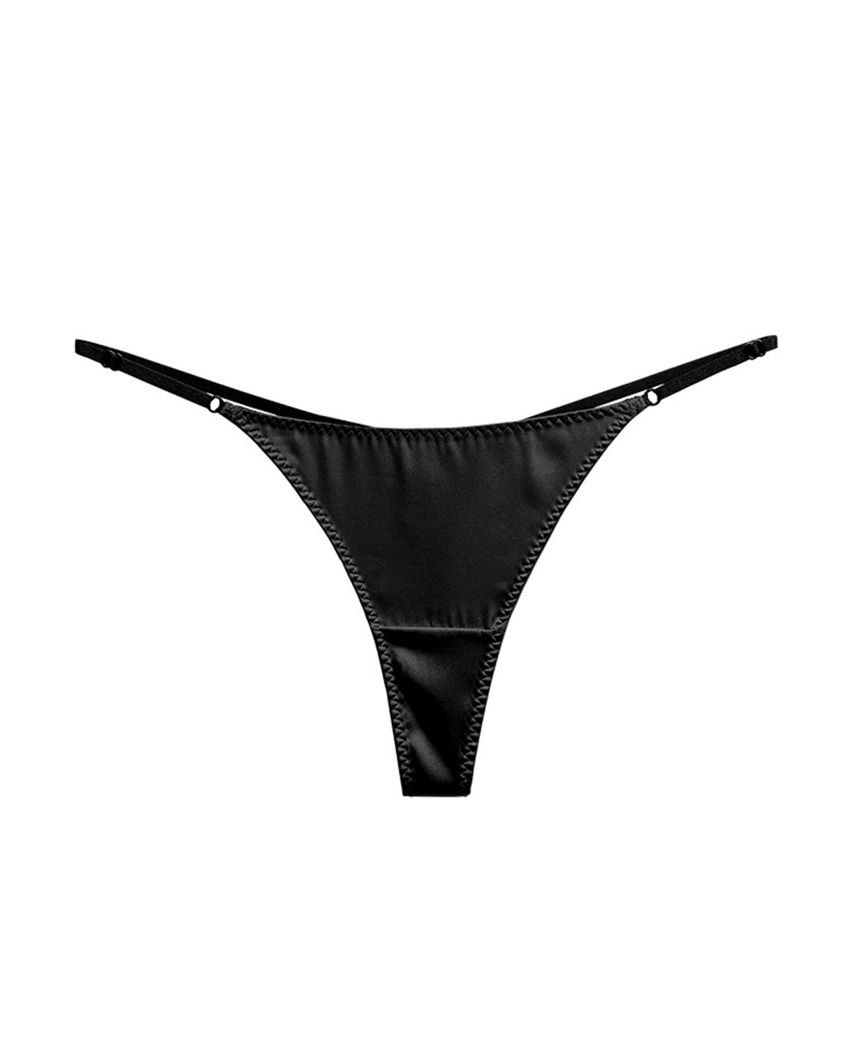 FEELITS Seduction Silk Smooth Mid - Rise T - Back Thong Panties – 100% Luxury Mulberry Silk Lingerie for Women, Seamless, Sensual & Elegant - FEELITS