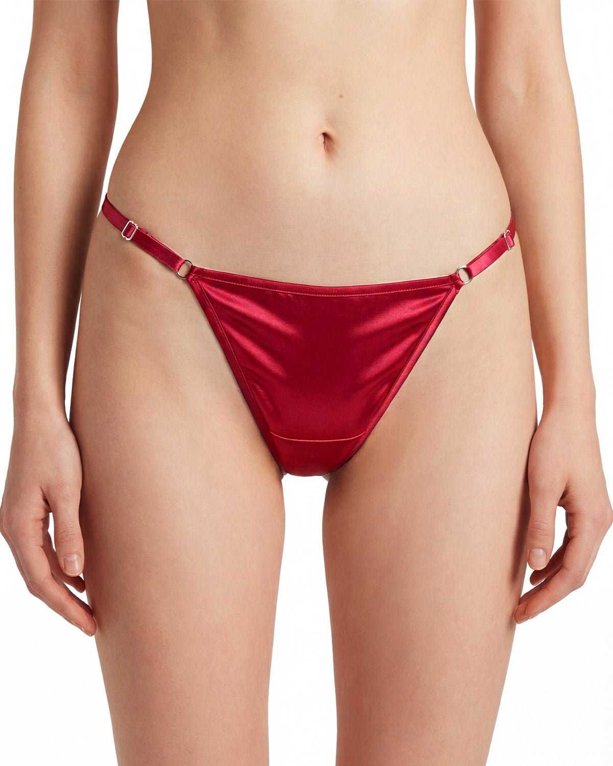 FEELITS Seduction Silk Smooth Mid - Rise T - Back Thong Panties – 100% Luxury Mulberry Silk Lingerie for Women, Seamless, Sensual & Elegant - FEELITS