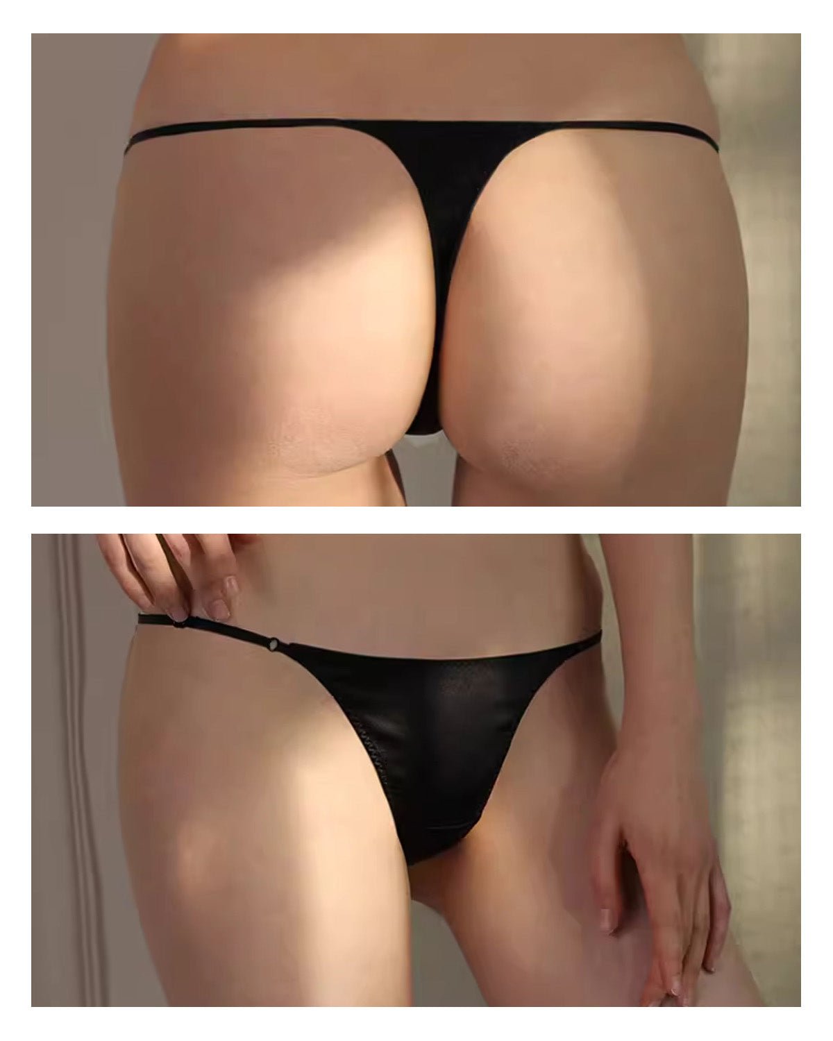 FEELITS Seduction Silk Smooth Mid - Rise T - Back Thong Panties – 100% Luxury Mulberry Silk Lingerie for Women, Seamless, Sensual & Elegant - FEELITS