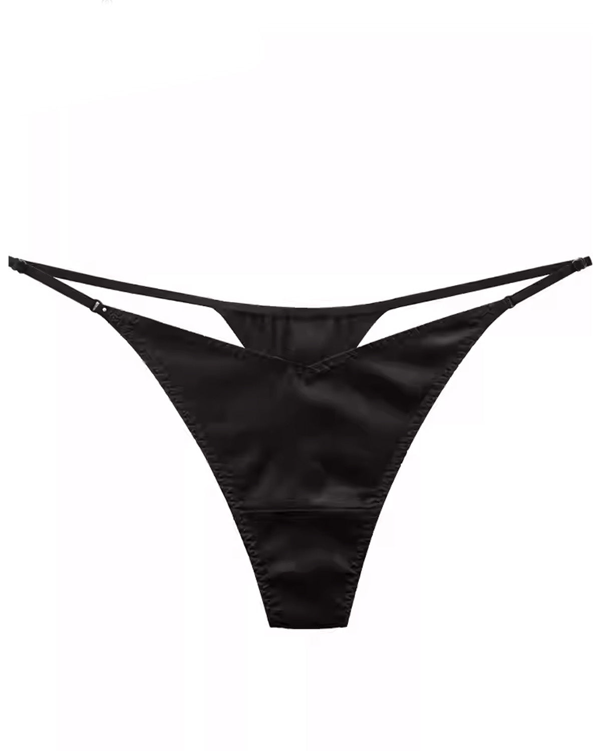 FEELITS Seduction Silk Smooth Mid - Rise T - Back Thong Panties – Luxury Mulberry Silk Lingerie for Women, Seamless, Sensual & Elegant - FEELITS