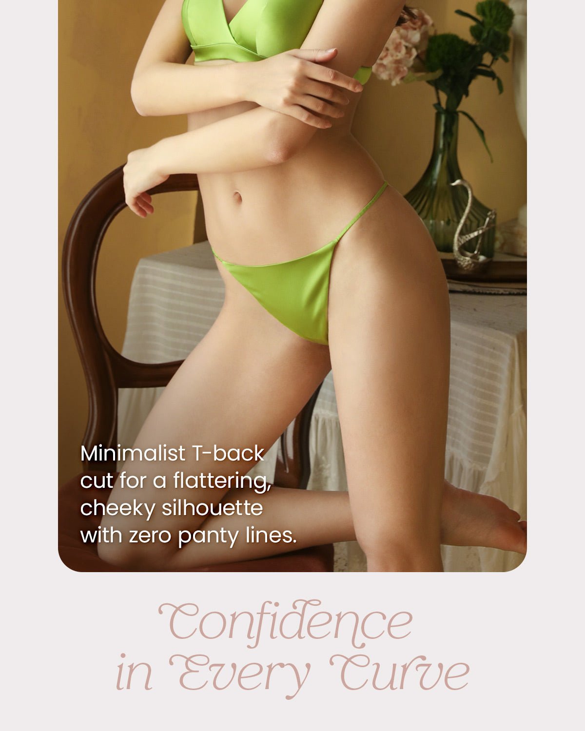 FEELITS Seduction Silk Smooth T - Back Thong Panties – Luxury 100% Mulberry Silk Lingerie for Women, Seamless, Sensual & Elegant - FEELITS