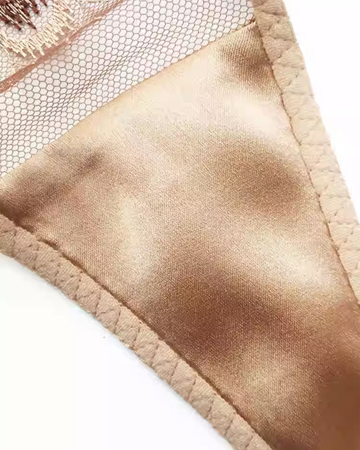 FEELITS Seduction Silk Thong – Low - Rise Sheer Lace Embroidered G - String Panties for Women - FEELITS