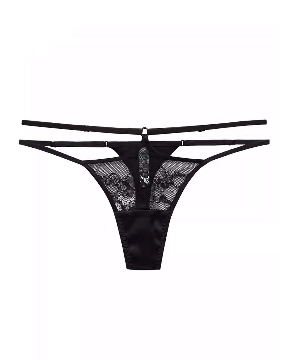 FEELITS Seduction Silk Vintage Green Thong – Mulberry Silk Mesh Lace No - Show Panties for Women - FEELITS