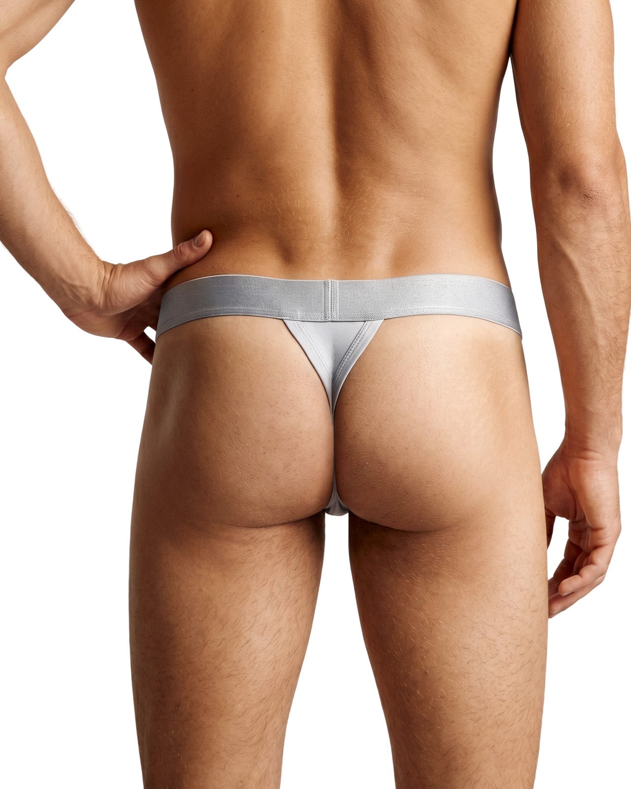 FEELITS THM03 Men's Mulberry Silk T-Back Thong – Double-Layer Pouch, Soft & Breathable - FEELITS