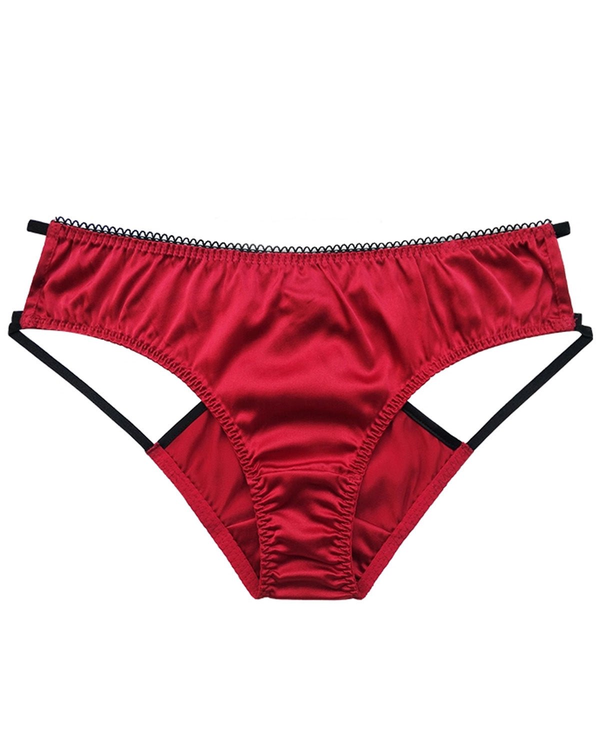 FEELITS Women’s Mulberry Silk Bikini Panties – Sheer Hollow - Out Sexy Underwear - FEELITS