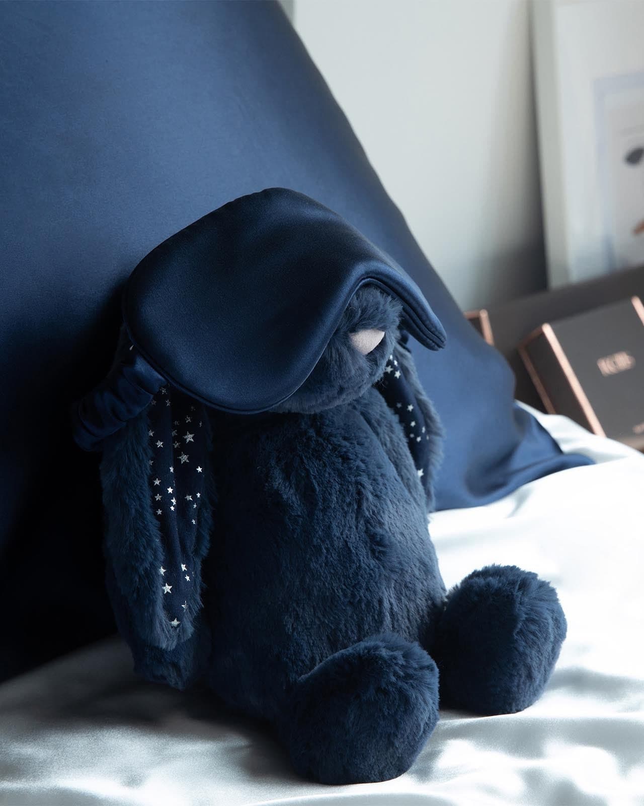 FEELITS SM01 22-Momme Mulberry Silk Sleep Eye Mask – Lapis Blue, Adjustable & Light-Blocking - FEELITS