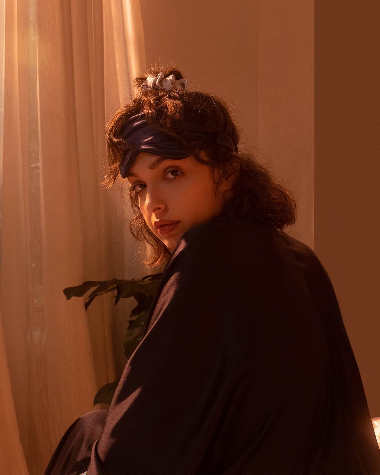 FEELITS SM01 22-Momme Mulberry Silk Sleep Eye Mask – Lapis Blue, Adjustable & Light-Blocking - FEELITS