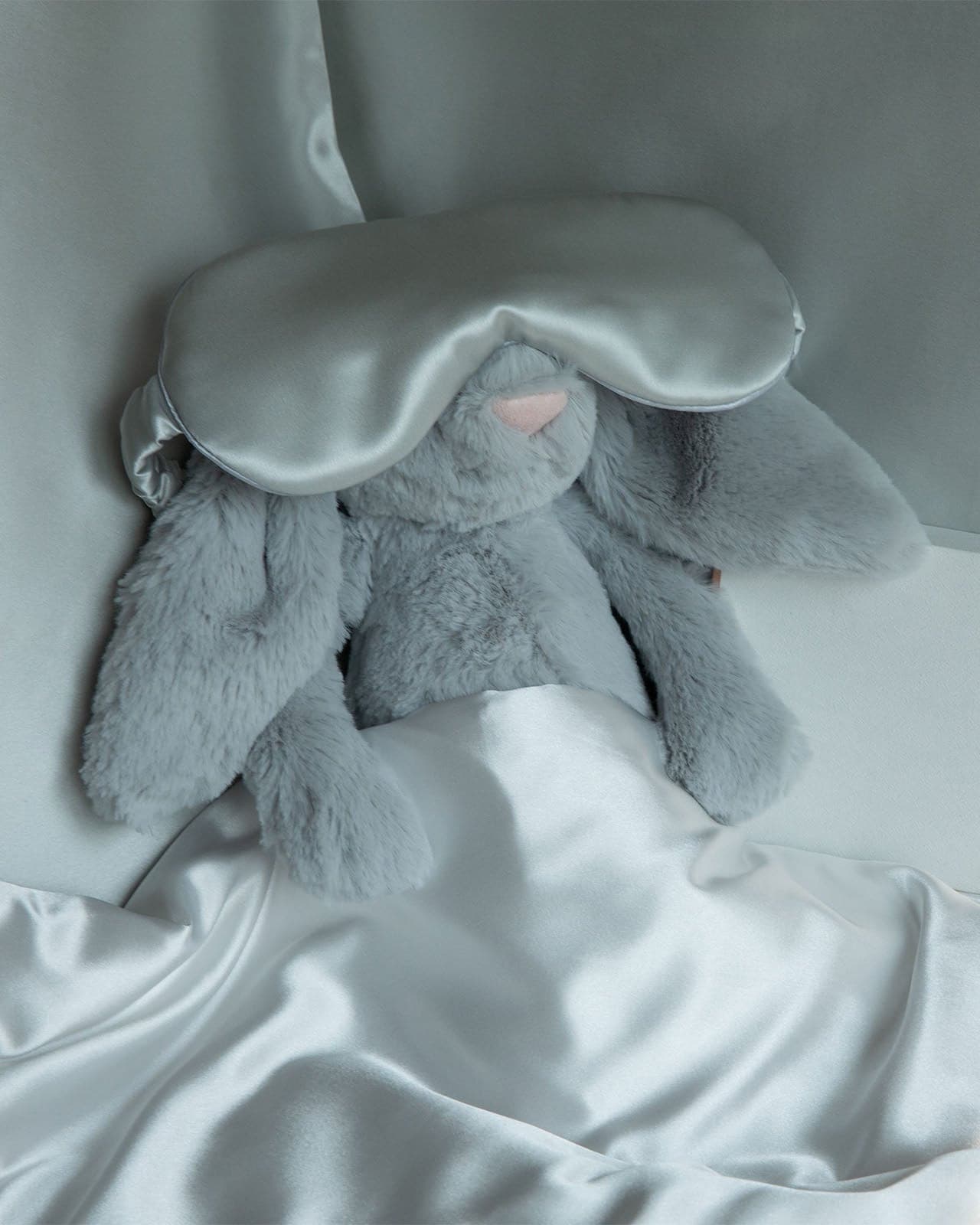 FEELITS SM01 22-Momme Mulberry Silk Sleep Eye Mask – Silver Grey, Adjustable & Light-Blocking - FEELITS