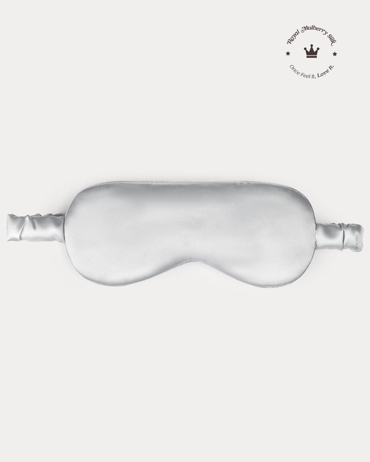 FEELITS SM01 22-Momme Mulberry Silk Sleep Eye Mask – Silver Grey, Adjustable & Light-Blocking - FEELITS