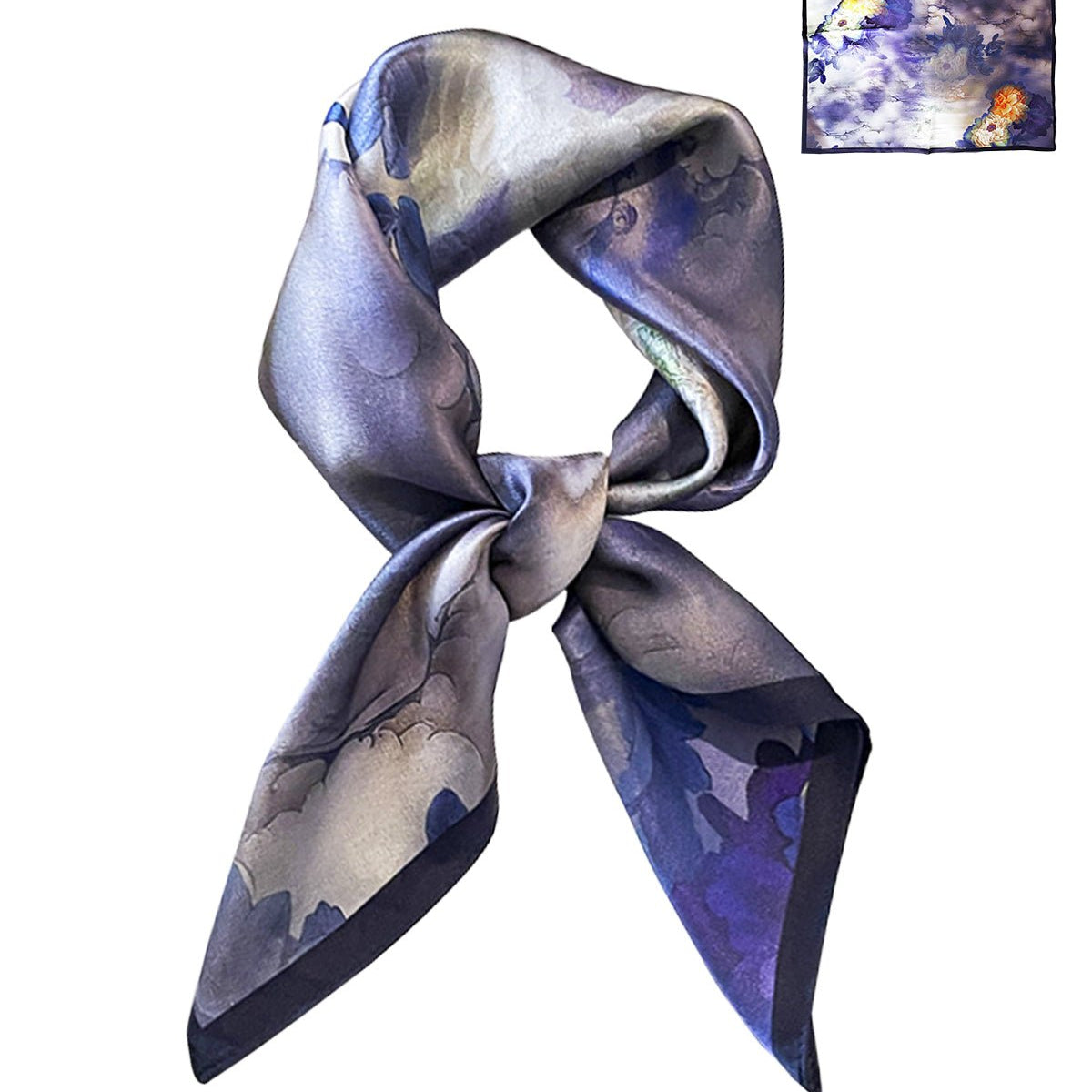 【新品未使用タグ付】TAAKKシルクコットンスカーフ 100-mulberry-silk-head-scarf-