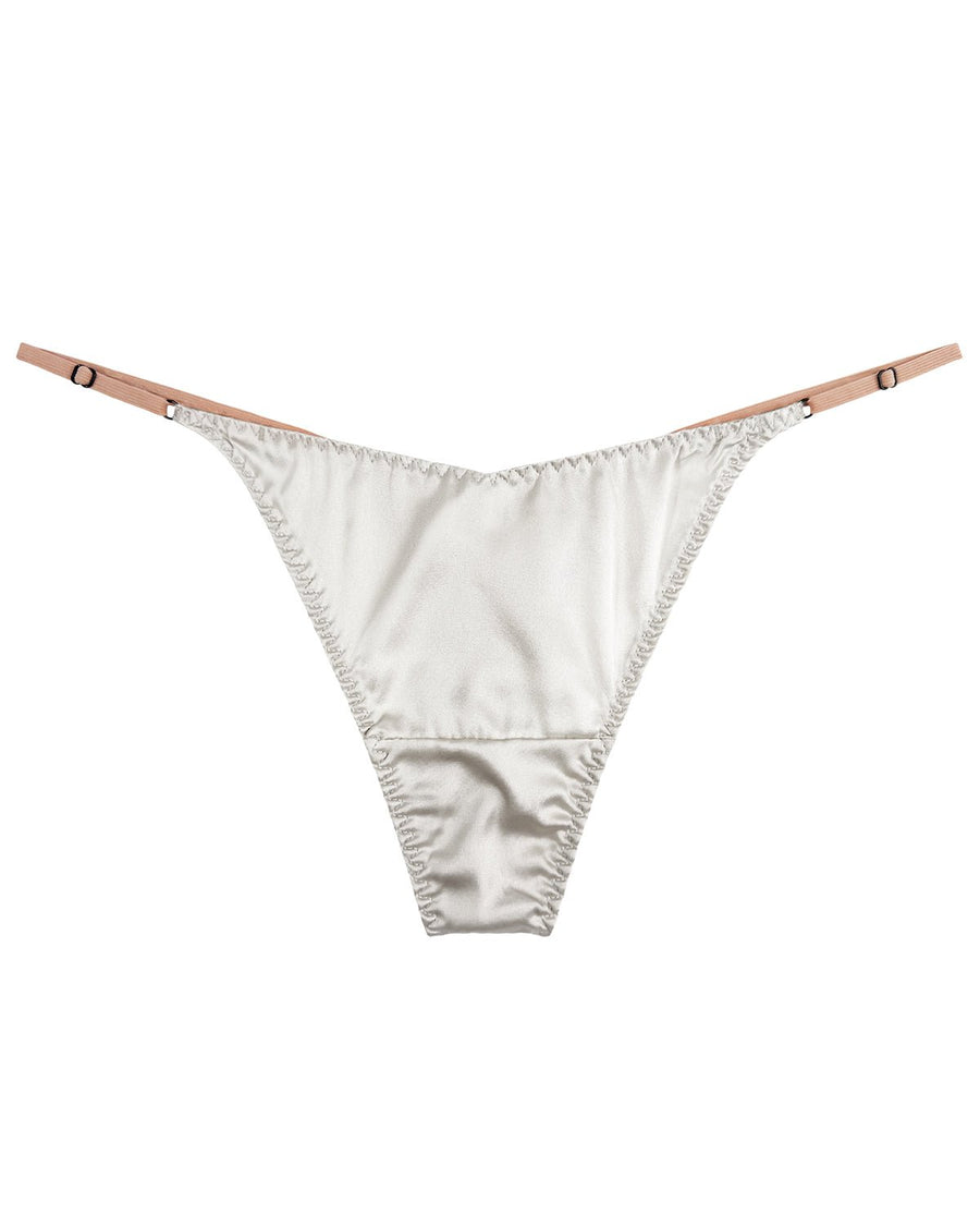 TH01 silk G-string panties back view | FEELITS