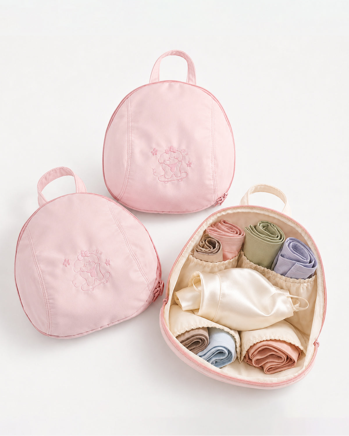 AC02 lingerie organizer bag packed for travel storage | FEELITS
