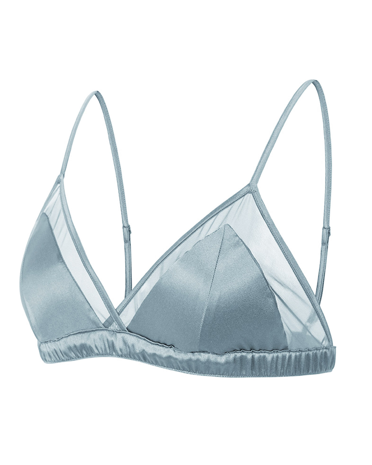 Feelits 6A Grade Mulberry Silk Lace Triangle Bralette