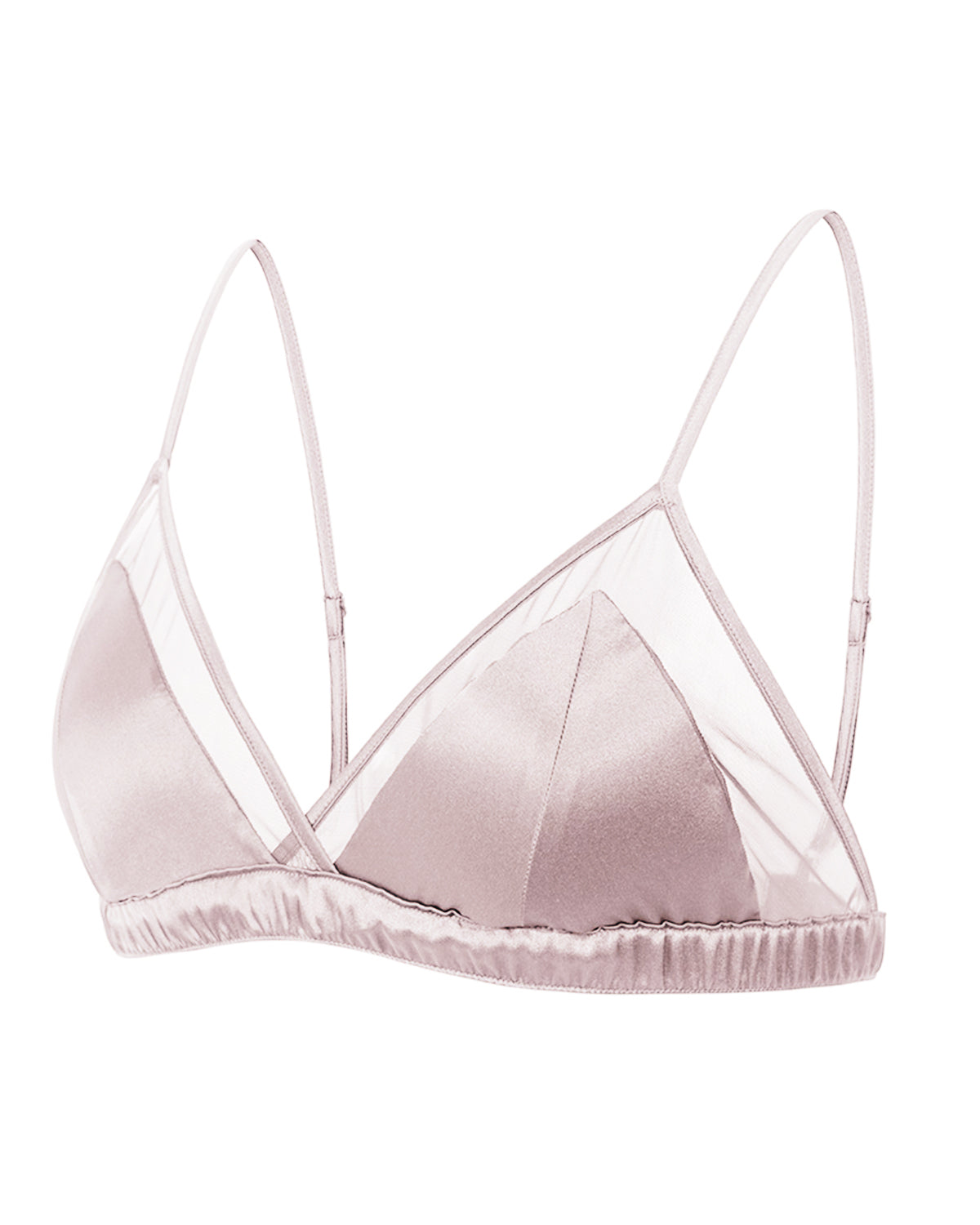 Feelits 6A Grade Mulberry Silk Lace Triangle Bralette