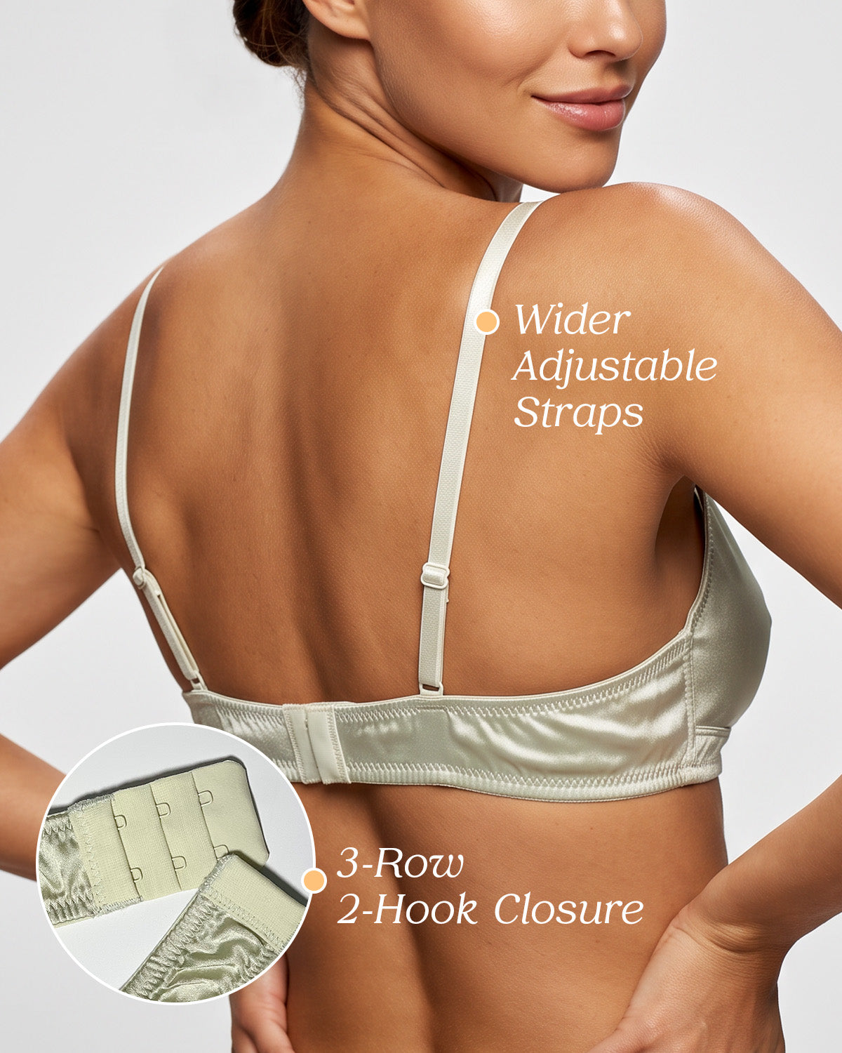 FEELITS BRA13 22 Momme Mulberry Silk Lace Push-Up Bralette - Wire-Free Natural Lift