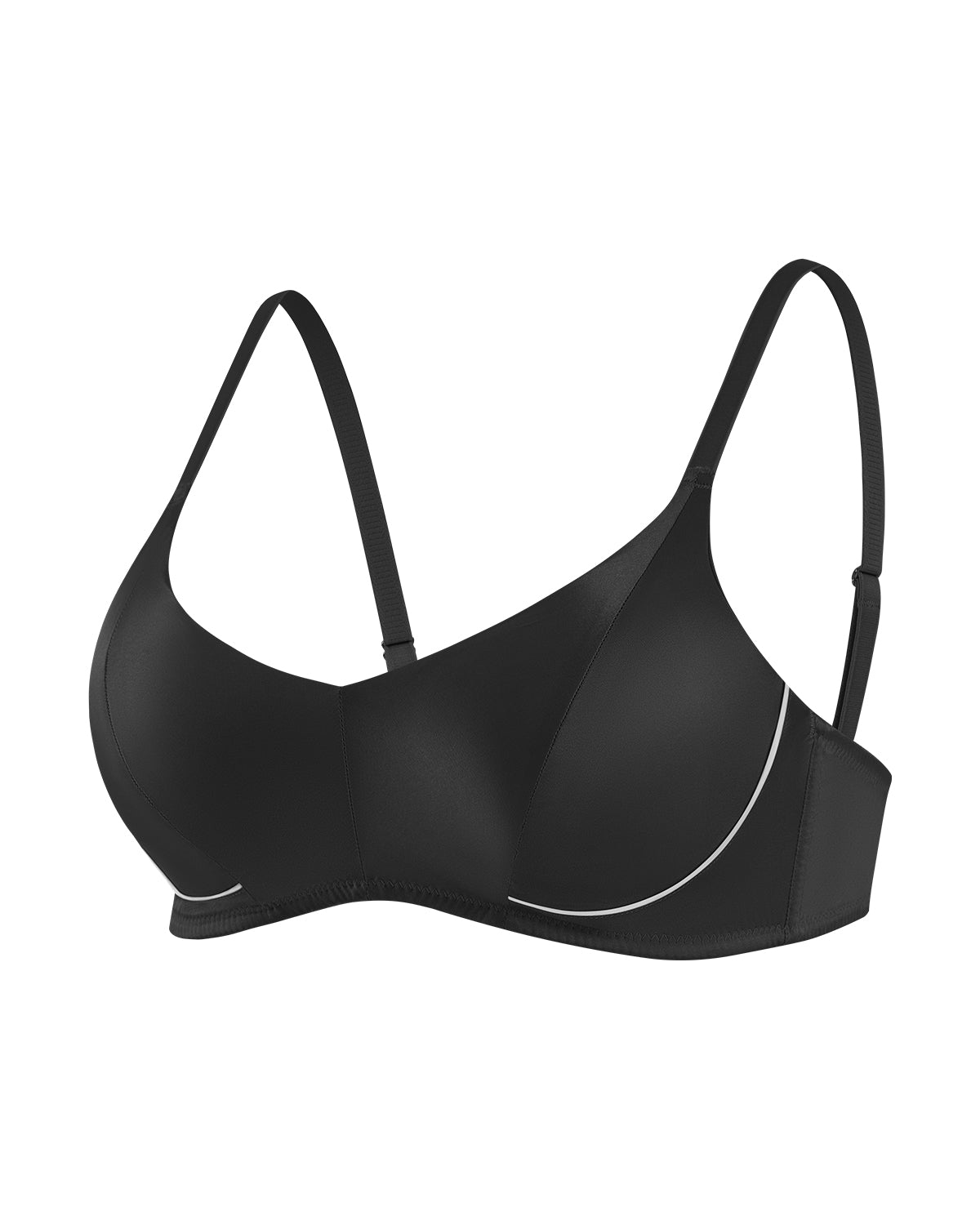 FEELITS BRA14 22 Momme Mulberry Silk Lace Bralette - Wire-Free Side Support