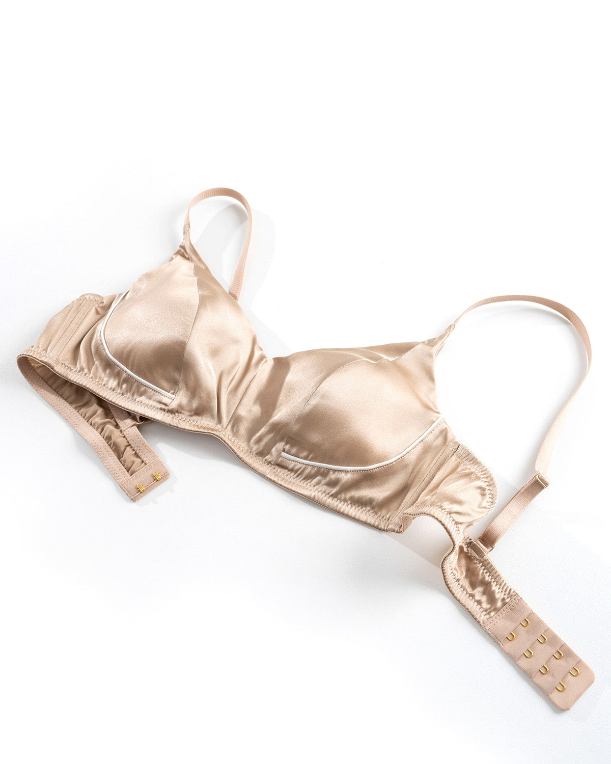 FEELITS BRA14 22 Momme Mulberry Silk Lace Bralette - Wire-Free Side Support
