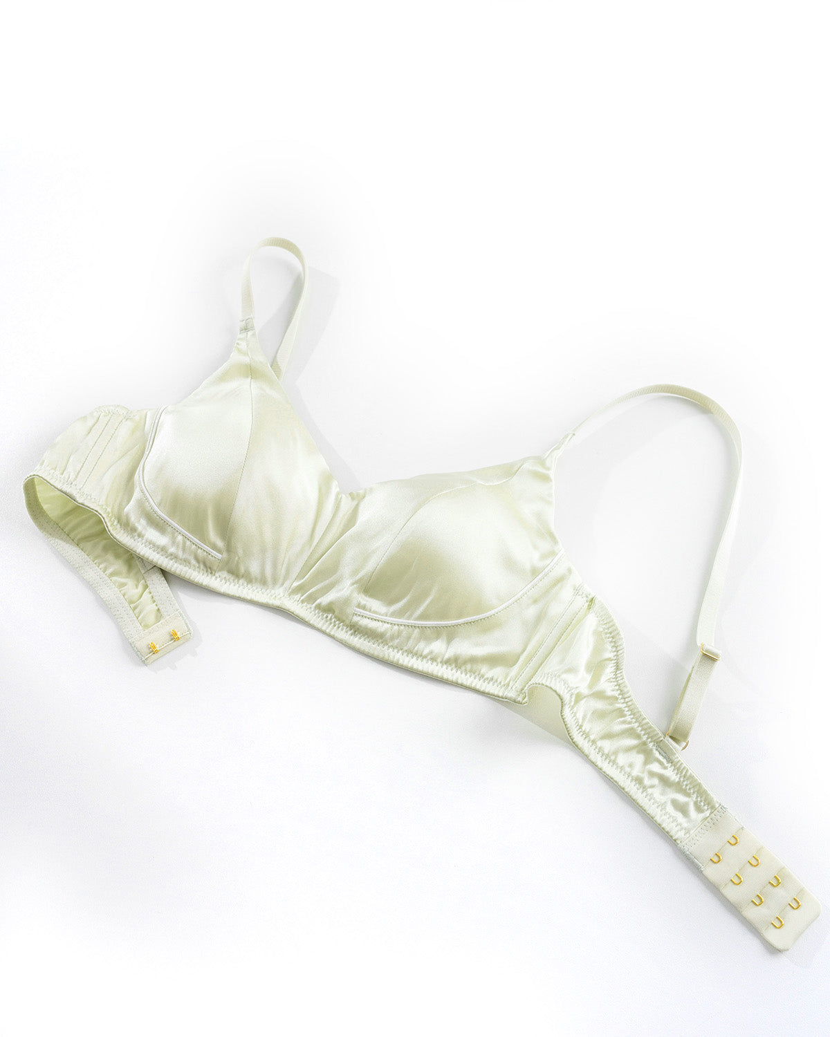 FEELITS BRA14 22 Momme Mulberry Silk Lace Bralette - Wire-Free Side Support