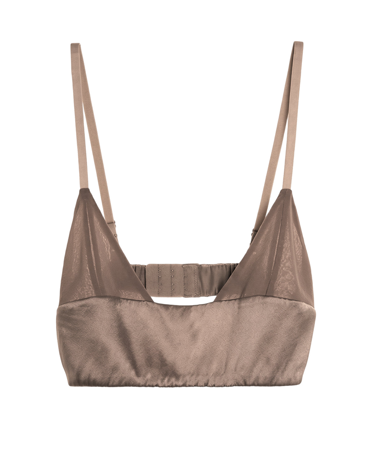 FEELITS BRA15 22 Momme Mulberry Silk Square-Neck Crop Top – Wire-Free Padded Camisole