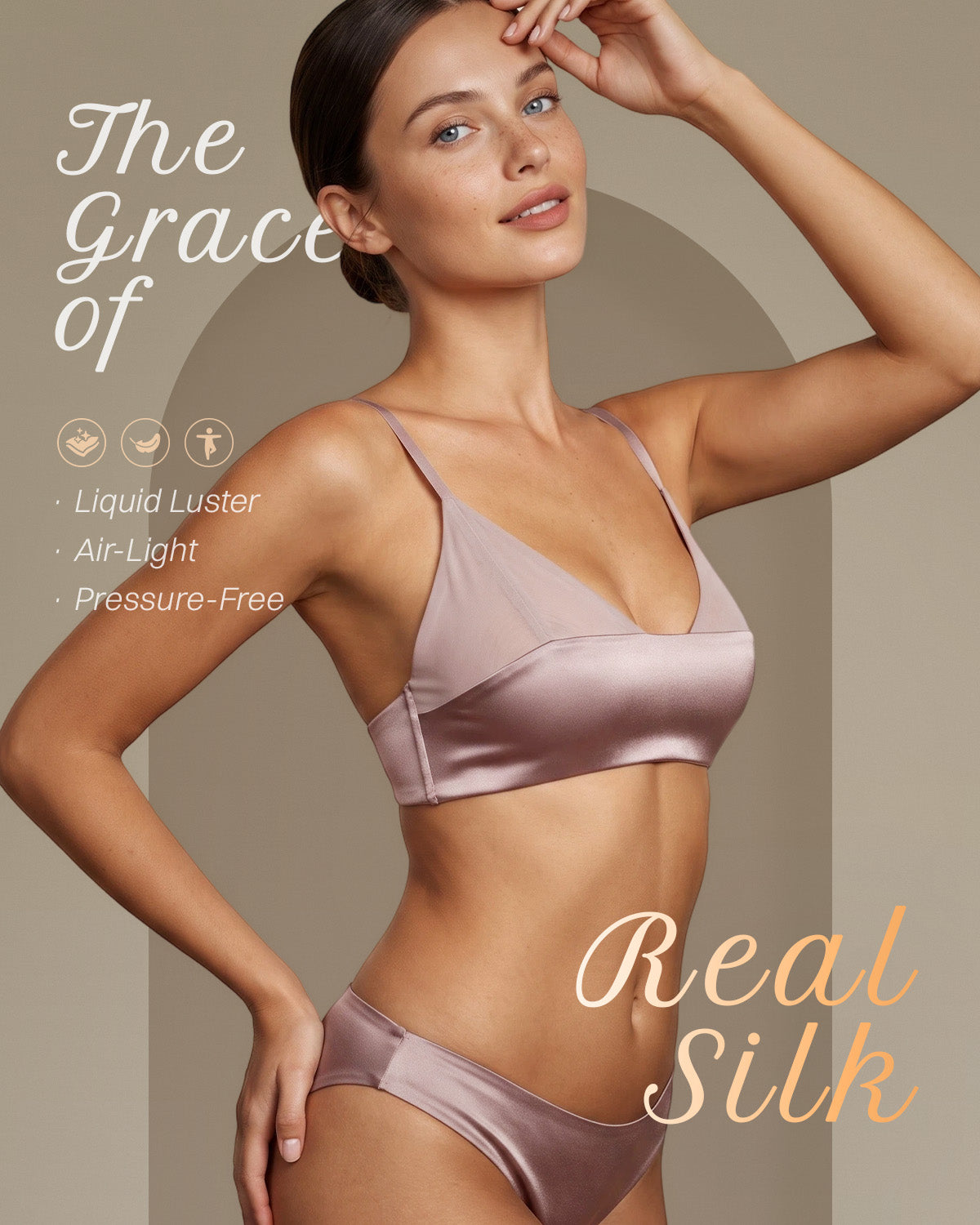 FEELITS BRA15 22 Momme Mulberry Silk Square-Neck Crop Top – Wire-Free Padded Camisole
