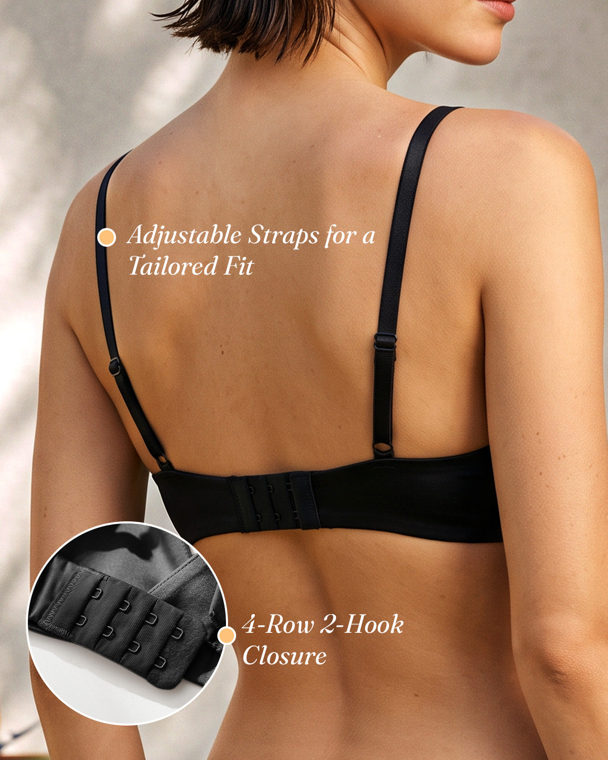 FEELITS BRA16 Cross-Front Silk Triangle Bralette - 95% Mulberry Silk, Removable Pads